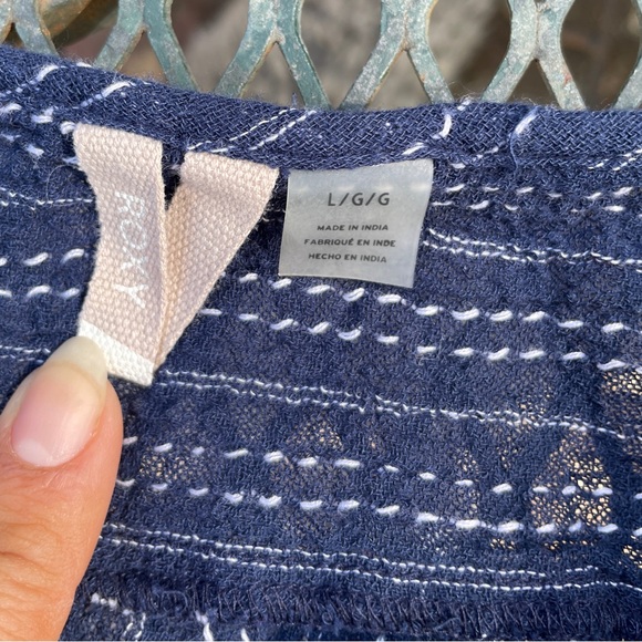 ROXY | Women’s Blue Strapless Blouse - Picture 7 of 9